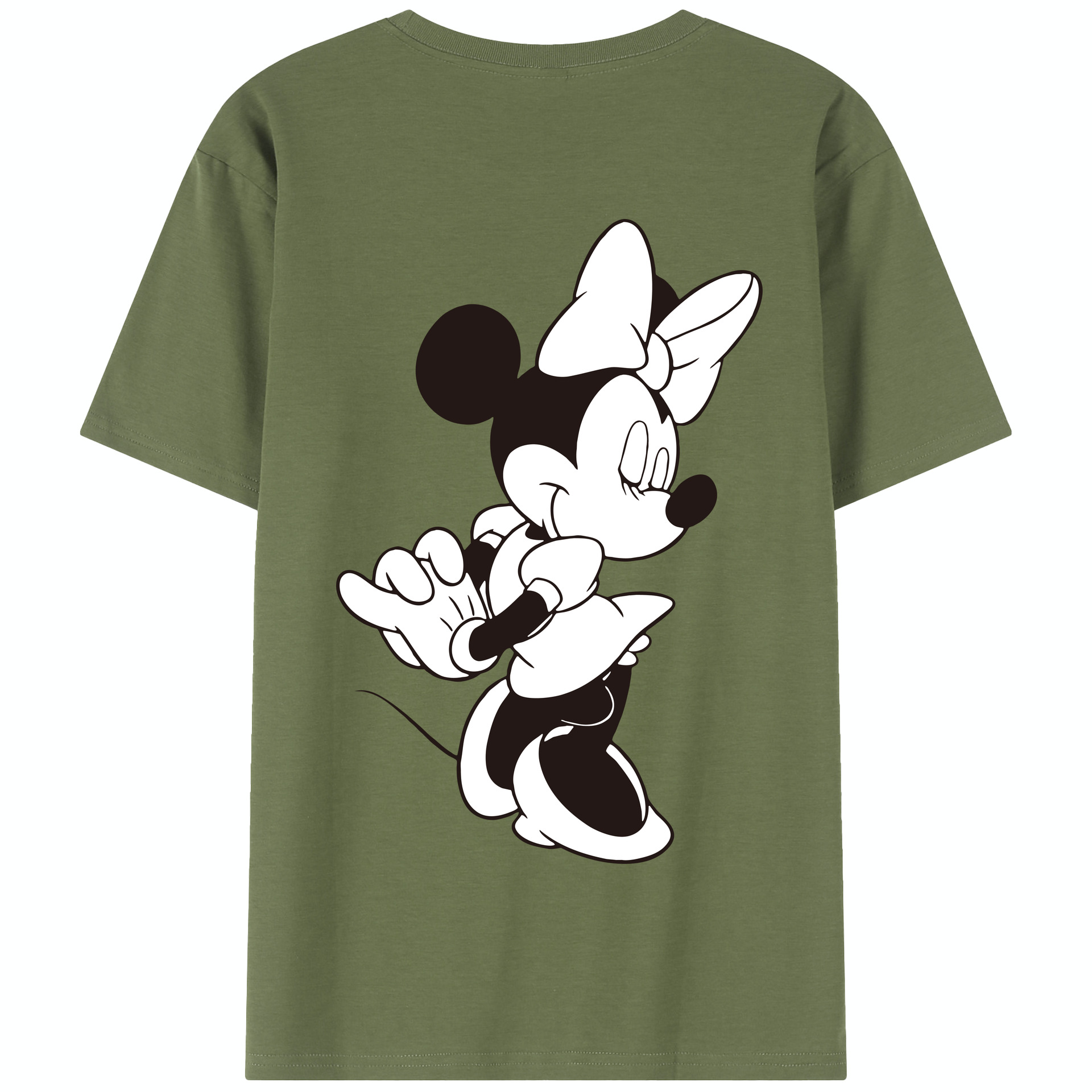 （画像用） ミッキーマウス Mickey Mouse 綿100％半袖Tシャツ（背面プリント）